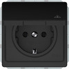 Pistikupesa Vilma ST150, matt must, IP44