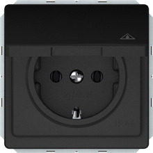Pistikupesa Vilma ST150, matt must, IP44