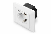 Pistikupesa Digitus DA-70615, 1 x USB Type-C, 1 x USB A