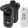 Pistikupesade komplekt kaugjuhtimispuldiga Brennenstuhl RC CE1 0201, 2 pistikupesa, IP44, must
