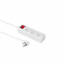 Pikendusjuhe Microconnect 3-way Schuko Socket GRU0033WS, valge, 3 m