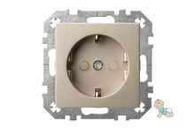 Pistikupesa Liregus Epsilon IKL16-214-01 E/CH, šampanja