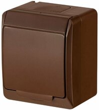 Pistikupesa Elektro-Plast Hermes 0324-06, pruun