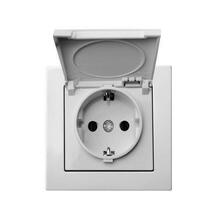 Pistikupesa Epsilon LIREGUS IKL16-408-01, valge, maandusega, IP44