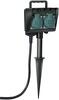 Pikendusjuhe Brennenstuhl H07RN-F, 1.4 m, 2 pistikupesa, aiapistikupesa maasse