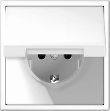 Pistikupesa Liregus Modern, IP44, matt valge