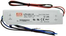 Toiteplokk Mean Well LPV-60-12, 12V, 5A, 60W, IP67
