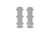 Põrandaliistu sisenurk Cezar LP80, 1.5 x 8 x 0.5 cm, hõbe, 2 tk