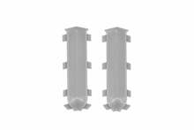 Põrandaliistu sisenurk Cezar LP80, 1.5 x 8 x 0.5 cm, hõbe, 2 tk