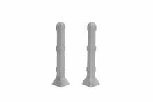 Põrandaliistu välisnurk Cezar LP80, 1.5 cm x 8 cm x 0.5 cm, hõbe, 2 tk