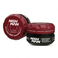 Juuste matistav vormimispasta Nishman M3 Matte Mess Up Hair Texturizing Paste, 100 ml