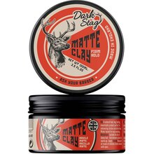 Matistav juuksematt savi Dark Stag Matte Clay, tugev fikseerimine, 100 ml