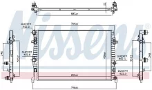 Radiaator, mootorijahutus Nissens 606218