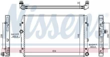 Radiaator, mootorijahutus Nissens 65309