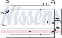 Radiaator, mootorijahutus Nissens 60762