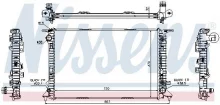 Radiaator, mootorijahutus Nissens 60324