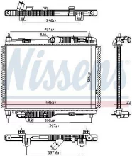 Radiaator Nissens 606662