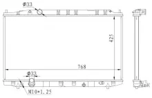 Radiaator,mootorijahutus NRF 59225