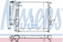 Radiaator, mootorijahutus Nissens 60623A