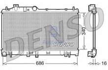 Radiaator, mootorijahutus Denso DRM36007