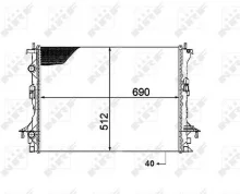 Radiaator NRF 53820