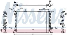 Radiaator, mootorijahutus Nissens 60318