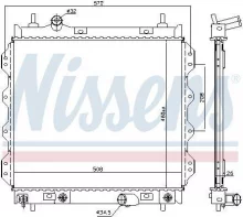 Radiaator Nissens 61002