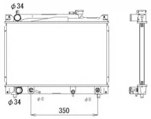 Radiaator, mootorijahutus NRF 53289