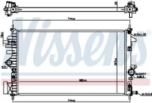 Radiaator Nissens 606047