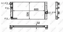 Radiaator, mootorijahutus NRF 58466
