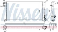 Radiaator, mootorijahutus Nissens 61315
