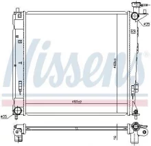Radiaator, mootorijahutus Nissens 675019