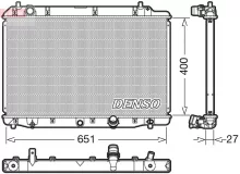 Radiaator, mootorijahutus Denso DRM40036