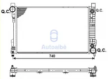 Radiaator, mootorijahutus NRF 53419
