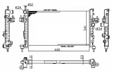 Radiaator, mootorijahutus NRF 54753A