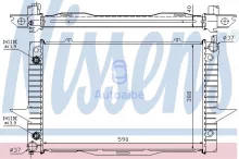 Radiaator, mootorijahutus Nissens 65548A