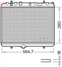 Radiaator Denso DRM21055