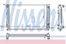 Radiaator, mootorijahutus Nissens 60498