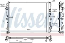 Radiaator, mootorijahutus Nissens 627023
