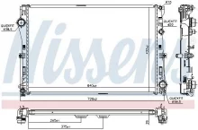 Radiaator, mootorijahutus Nissens 627033
