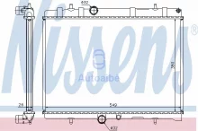 Radiaator, mootorijahutus Nissens 63606A