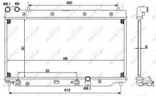 Radiaator, mootorijahutus NRF 53110
