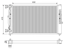 Mootori radiaator Valeo VAL731537