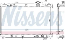 Radiaator, mootorijahutus Nissens 646351