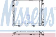 Radiaator, mootorijahutus Nissens 62698A