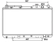 Radiaator, mootorijahutus NRF 53506