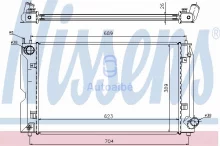 Radiaator, mootorijahutus Nissens 64647A
