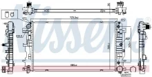 Radiaator, mootorijahutus Nissens 627062