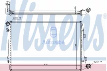 Radiaator, mootorijahutus Nissens 65291A