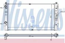 Radiaator, mootorijahutus Nissens 65238A